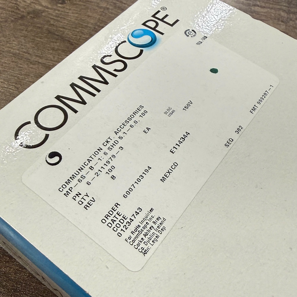Hạt mạng cat6 comscop 3 mảnh, Modular Plug, Category 6 comscop chính hãng mã 6-2111979-3